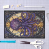 ステンドグラスたこ 薄葉紙 (クラフト)