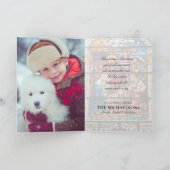 ステンドグラスでのキリストの降誕祭 シーズンカード (内部)