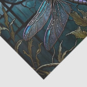 ステンドグラスとんぼシャワーカーテン 薄葉紙 (詳細)