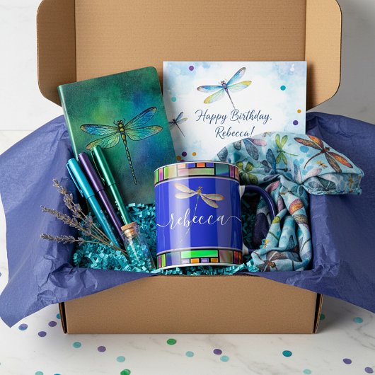 ステンドグラスとトンボのオリジナルマグカップ マグカップ