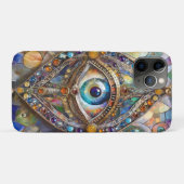 ステンドグラスとブロンズの第三の眼 Case-Mate iPhoneケース (裏面(横))