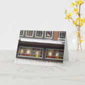 ステンドグラスと氷柱 – マーサのブドウ畑 カード (黄色い花)