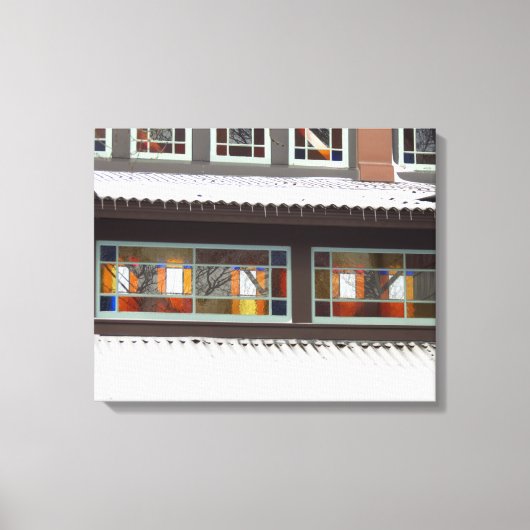 ステンドグラスと氷柱 – マーサのブドウ畑 キャンバスプリント (正面)