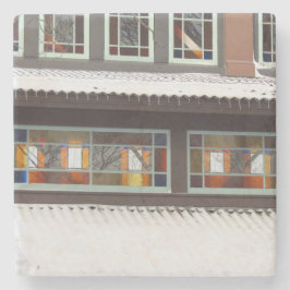 ステンドグラスと氷柱 – マーサのブドウ畑 ストーンコースター