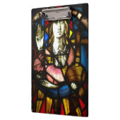 ステンドグラスに入った聖ジョージ・ザ・ドラゴンスレヤー クリップボード (左)