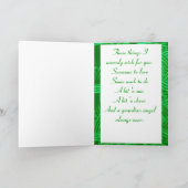 ステンドグラスに描かれたケルトの守護天使 シーズンカード (内部)