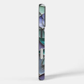 ステンドグラスに蝶が入ったラベンダーのバラ Case-Mate iPhoneケース (裏面 / 右)