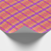 ステンドグラスに見えるトロピカルカラー ラッピングペーパー (角)