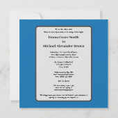 ステンドグラスに身を包んだ男女 セーブザデート (裏面)