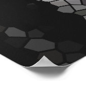 ステンドグラスに銀 ポスター (角)