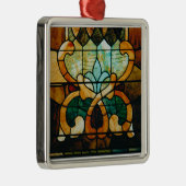 ステンドグラスのつる植物 メタルオーナメント (右)
