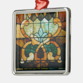 ステンドグラスのつる植物 メタルオーナメント (左)