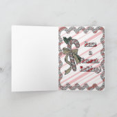 ステンドグラスのキャンディ・ケーンカード前部 シーズンカード (内部)