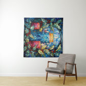 ステンドグラスのキャンドルタペストリー タペストリー (インサイチュ(横))