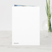 ステンドグラスのキリストの降誕の図 シーズンカード (裏面)