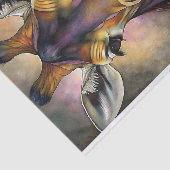 ステンドグラスのキリンの切り離し 薄葉紙 (詳細)