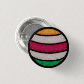 ステンドグラスのクリスマスオーナメントプレゼントデコール 缶バッジ (正面&裏面)