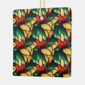 ステンドグラスのクリスマスオーナメント セラミックオーナメント (左)