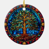 ステンドグラスのクリスマスオーナメント セラミックオーナメント (裏面)