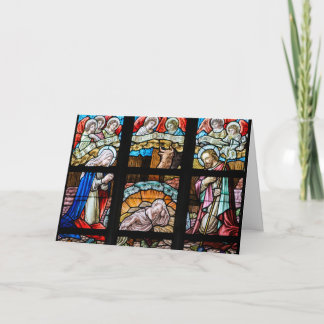 ステンドグラスのクリスマスカード シーズンカード