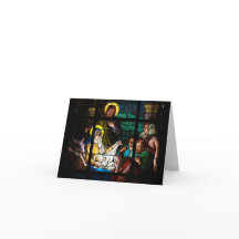 ステンドグラスのクリスマスカード