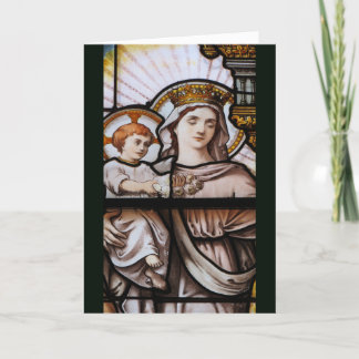 ステンドグラスのクリスマスカード – フランス シーズンカード