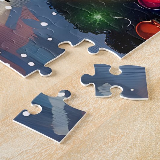 ステンドグラスのクリスマスパズル ジグソーパズル (側面)