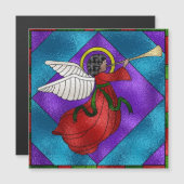 ステンドグラスのクリスマス天使 (正面/裏面)