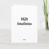 ステンドグラスのクリスマス シーズンカード (裏面)