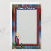 ステンドグラスのクリスマス 便箋 (正面/裏面)