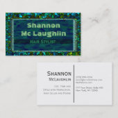 ステンドグラスのグリッター 名刺 (正面/裏面)