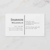 ステンドグラスのグリッター 名刺 (裏面)