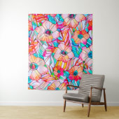 ステンドグラスのケシ タペストリー (インサイチュ)