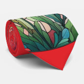 ステンドグラスのケシ ネクタイ (ロール)