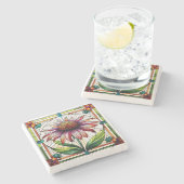 ステンドグラスのコンフォロー#2 ストーンコースター (横)