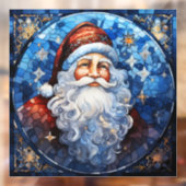 ステンドグラスのサンタ窓にしがみつく ウィンドウサイン (シート2)