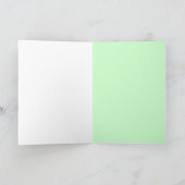 ステンドグラスのシャムロック カード (内部)