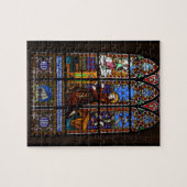ステンドグラスのジグソー司祭のためのカスタマイズ可能なギフト ジグソーパズル (横)