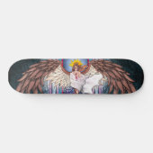 ステンドグラスのスケートボード スケートボード (横)