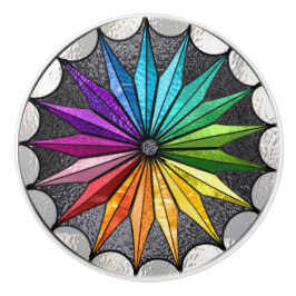 ステンドグラスのスタイルの陶磁器のノブ セラミックノブ