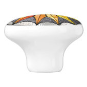 ステンドグラスのスタイルの陶磁器のノブ セラミックノブ (側面)