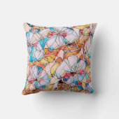 ステンドグラスのスミレ クッション (裏面)