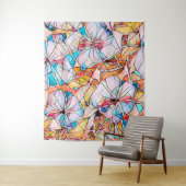 ステンドグラスのスミレ タペストリー (インサイチュ)