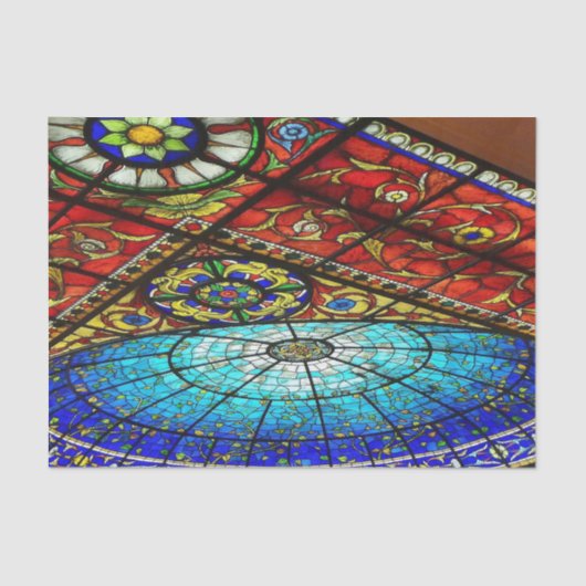 ステンドグラスのティッシュペーパー 薄葉紙 (正面)