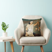 ステンドグラスのデザインのJustice威厳のあるな女性 クッション (椅子)