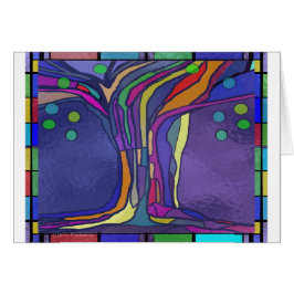 ステンドグラスのデザインカード