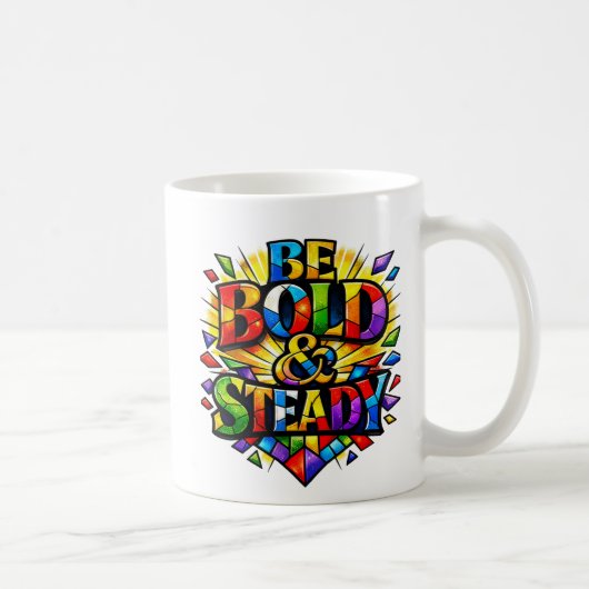 ステンドグラスのデザイン コーヒーマグカップ (右)