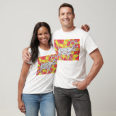 ステンドグラスのトナカイ Tシャツ (ユニセックス)