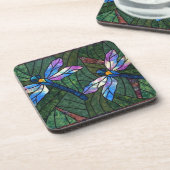 ステンドグラスのトンボ コースター (左側)