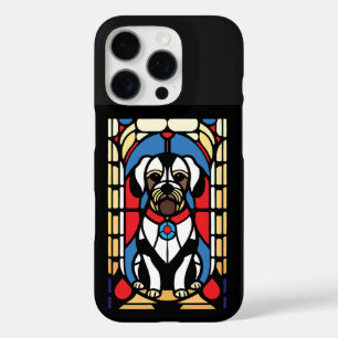 ステンドグラスのパップドッグ iPhone 16 PROケース